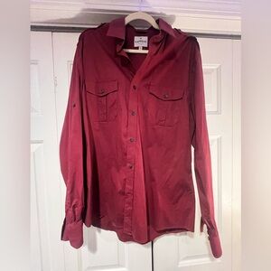 Men’s Express button down shirt size XL Red